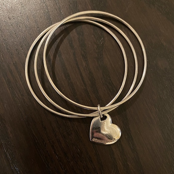 Tiffany 3 bangle heart bracelet